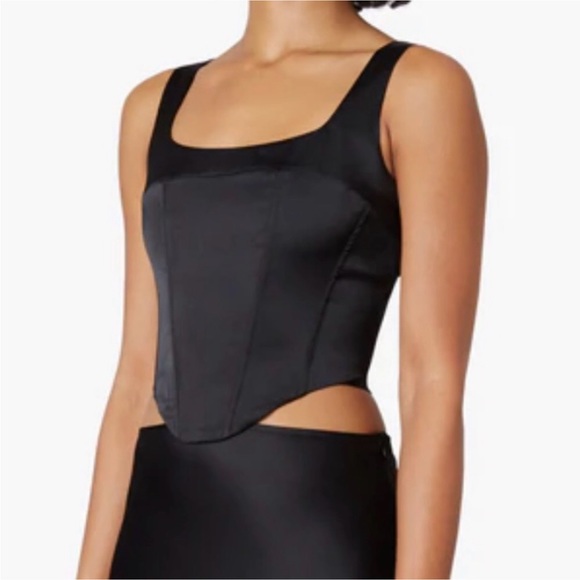 NIA L Lera Corset crop top satin crop top - Picture 4 of 13